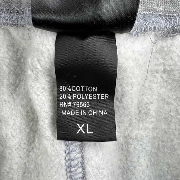 New Smith Men US XL Grey Sweet Pants Sport Casual Logo Joggers Elastic Waist - Picture 12 of 12